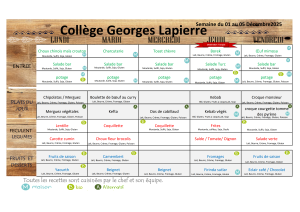 Menus semaine du 01/12/2025