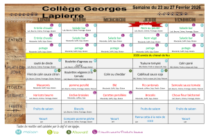 Menus semaine du 23/02/2026